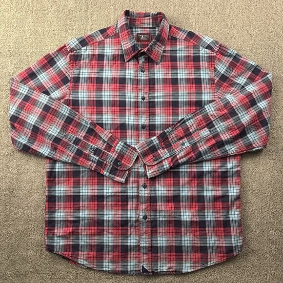 UNTUCKit Shirt Adult Large Plaid Button Up Long Sleeve Casual Preppy Men's - Picture 1 of 14